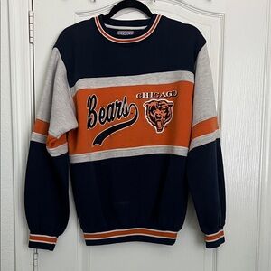 LOGO 7 Bears Navy, Orange, and Gray Crewneck Sweater